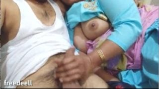 Hot Indian maid seducing young boy