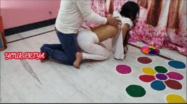 Holi Porn Videos Sister Hd - Desi siblings enjoying sex on Holi - Indian incest sex