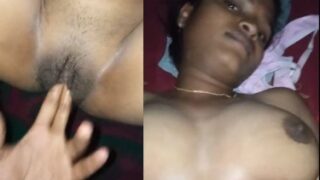 Nude pussy massage of big boobs girl