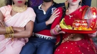 Threesome of Bihari man and two wives