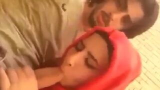 Blowjob video of Muslim couple